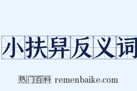 小扶舁反义词是什么意思的图片